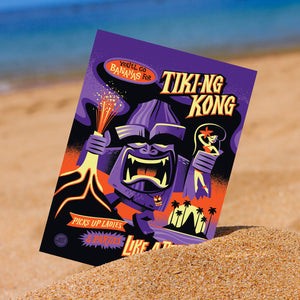 Tiki Kong 5 x 7 Mini Print
