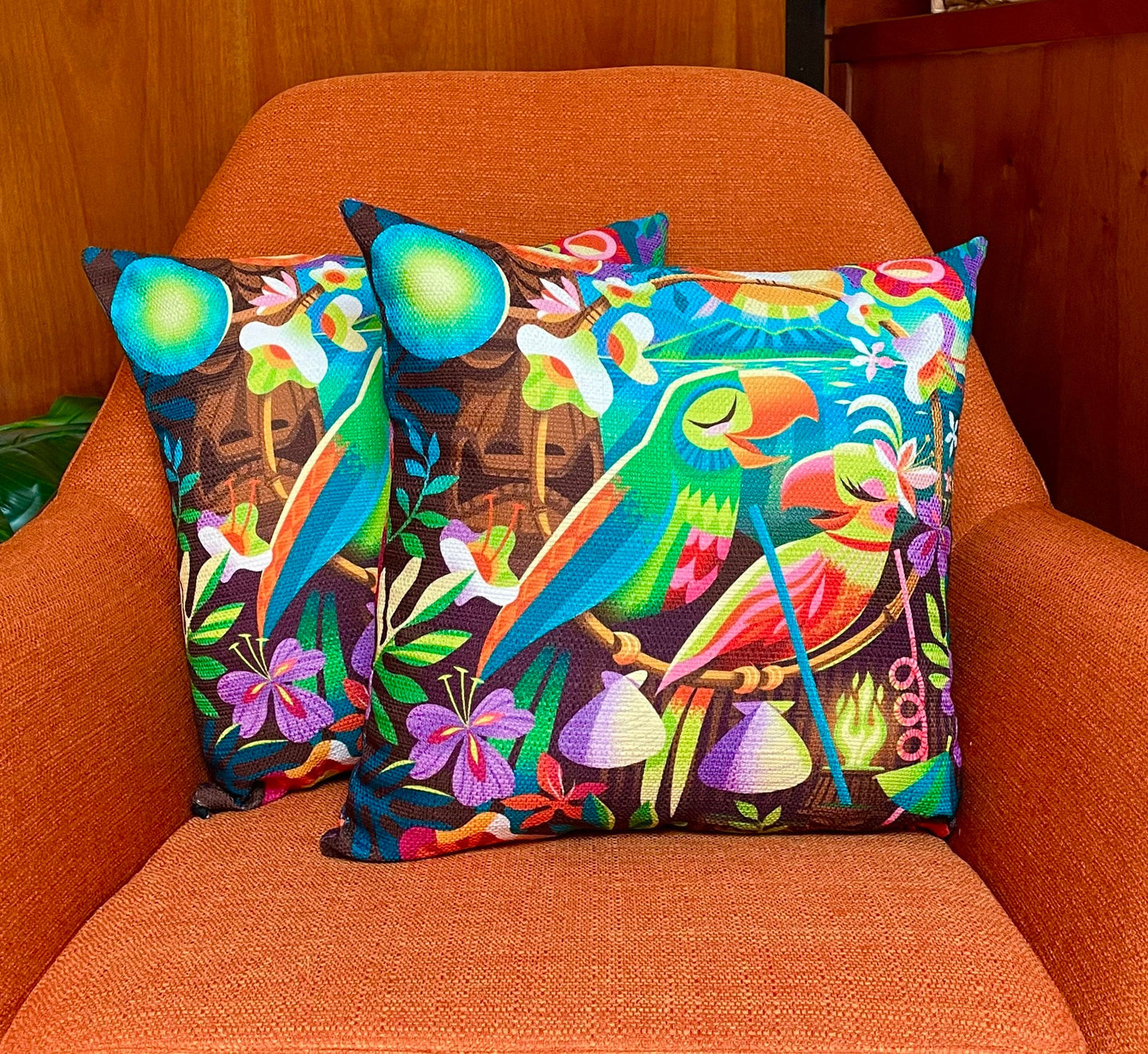 Birds of a Feather, Double Sided Pillow Cover