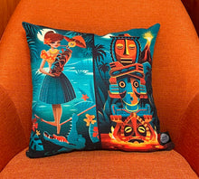 Load image into Gallery viewer, Tiki Portraits Pillow Cover
