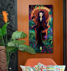 Autographed Gallery Canvas Giclee, Queen of Creepy, Domestic Shipping Included