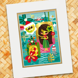 Happiest Christmas Gold Foil Print Set