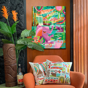 Jungle Cruising Autographed Canvas Giclee